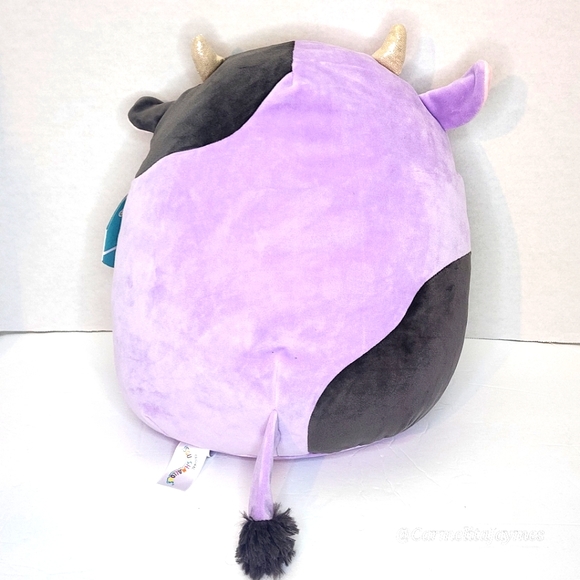 ALEXIE 🐄 HTF Purple & Black Cow Original Squishmallow ☆》NWT《☆ - Picture 5 of 8